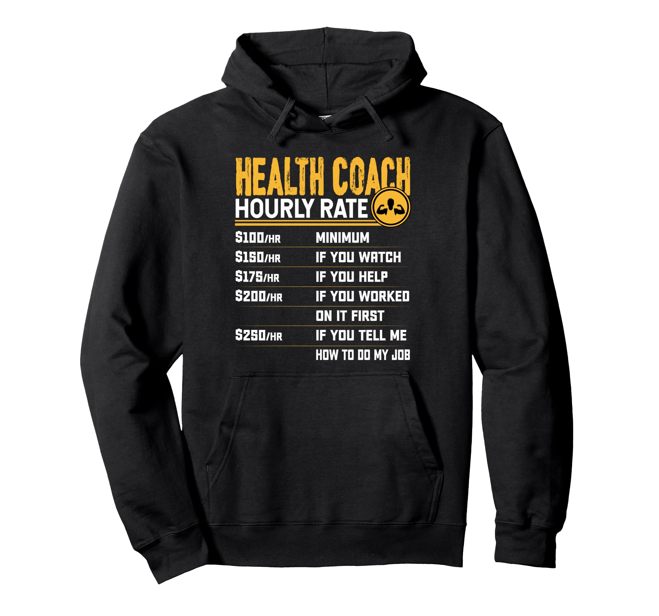 Health Coach Hourly Rate Funny Health Hoodie - Custom Art Print Unisex