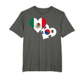 Mexico Loves South Korea Football T-Shirt - Casual Everyday Wear Men Women
