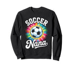 Soccer Nana Grandma Tie Dye Sweatshirt - Minimalist Print Unisex