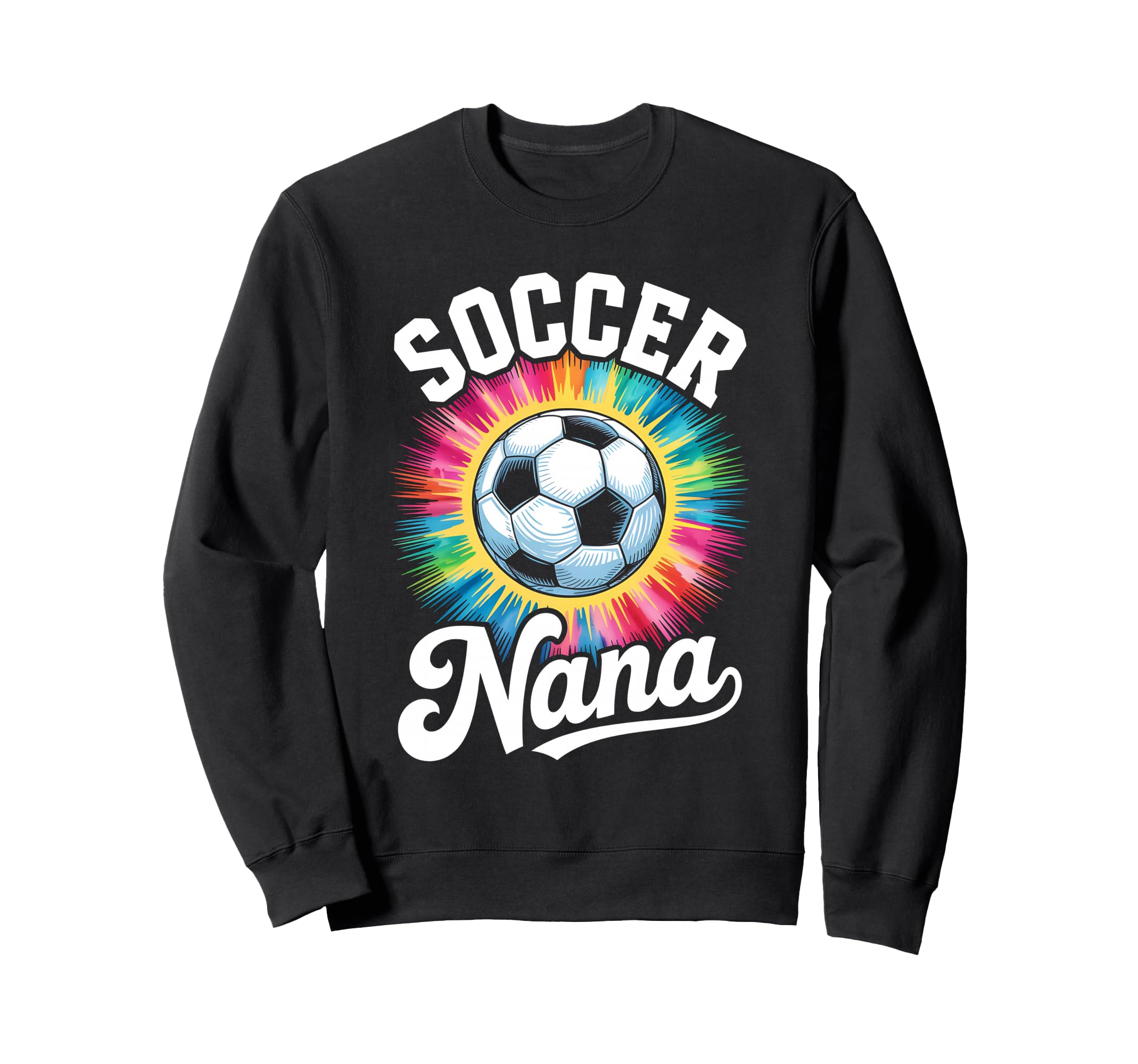 Soccer Nana Grandma Tie Dye Sweatshirt - Minimalist Print Unisex