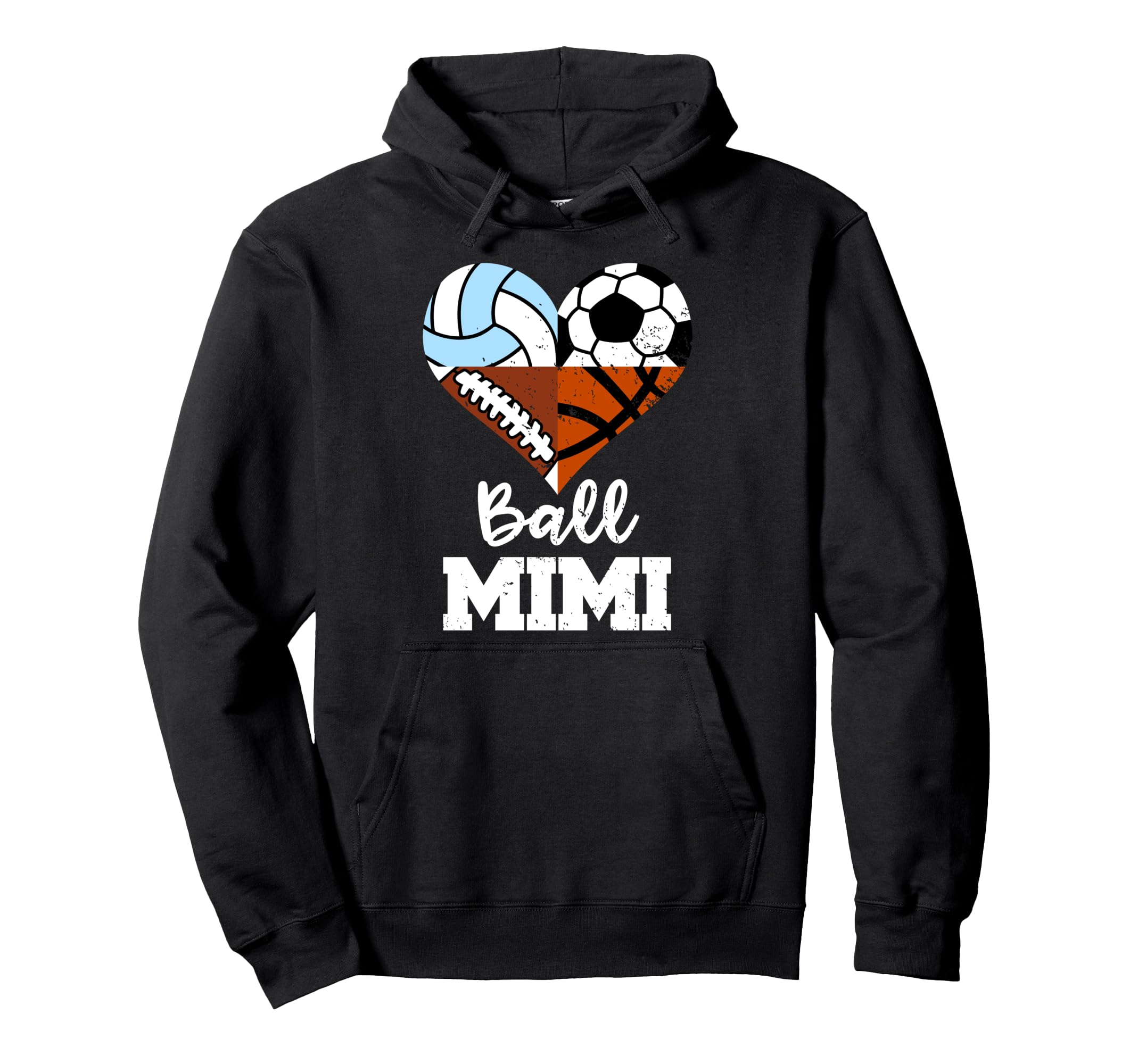 Ball Mimi Soccer Football Volleyball Hoodie - Trendy Graphic Men Women