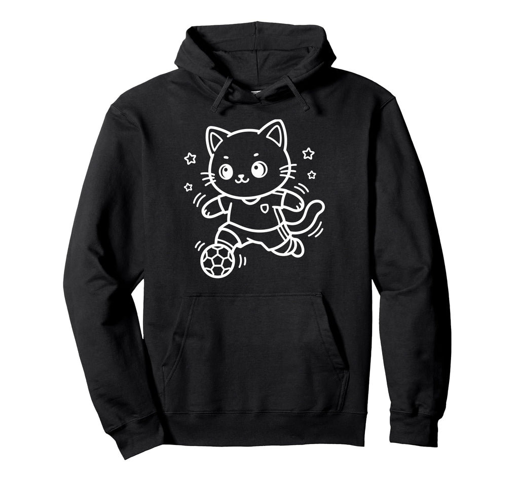 Soccer Kawaii Cat Goal Keeper Hoodie - Custom Art Print Men Women