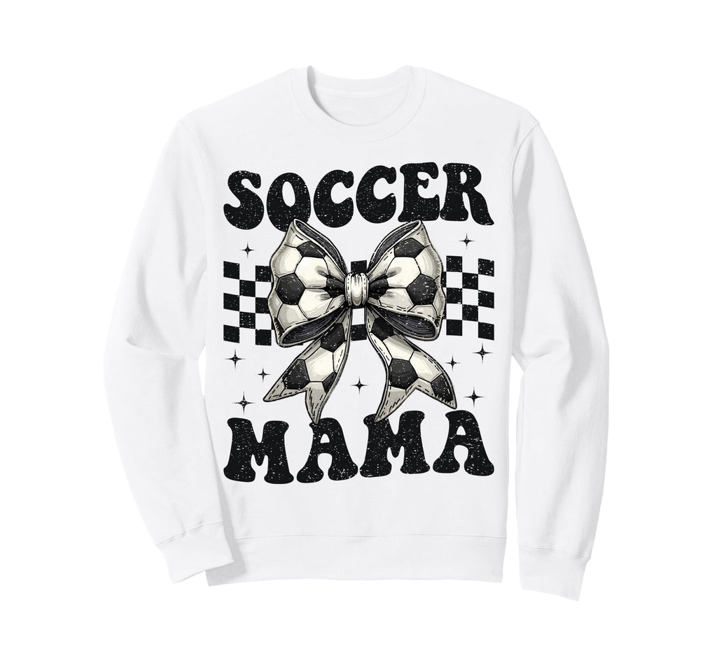 Soccer Mama Funny Coquette Bow Mom Sweatshirt - Streetwear Style Men Women