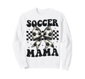 Soccer Mama Funny Coquette Bow Mom Sweatshirt - Streetwear Style Men Women