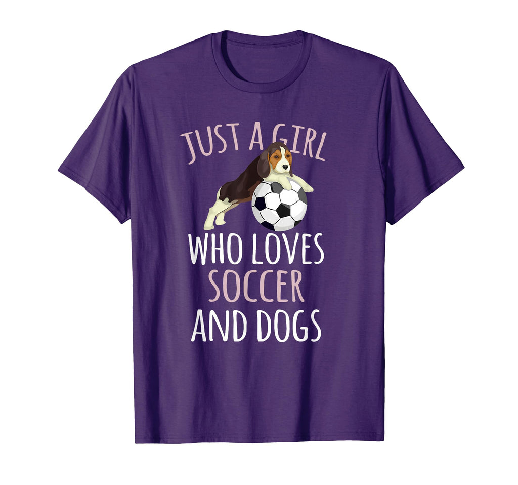 Just Who Loves Soccer Playing T-Shirt - Casual Everyday Wear Men Women