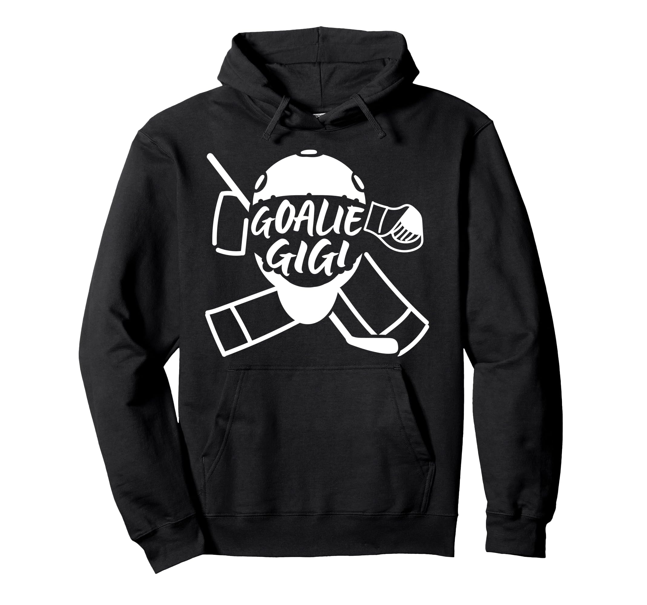Ice Hockey Goalie Gigi Hockey Keeper Hoodie - Graphic Print for Adults