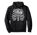 Soccer Player Heart Skeleton Ribs Hoodie - Streetwear Style for Adults