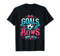 Adorable Gender Reveal Goals Or Bows T-Shirt - Fun Novelty Design Unisex