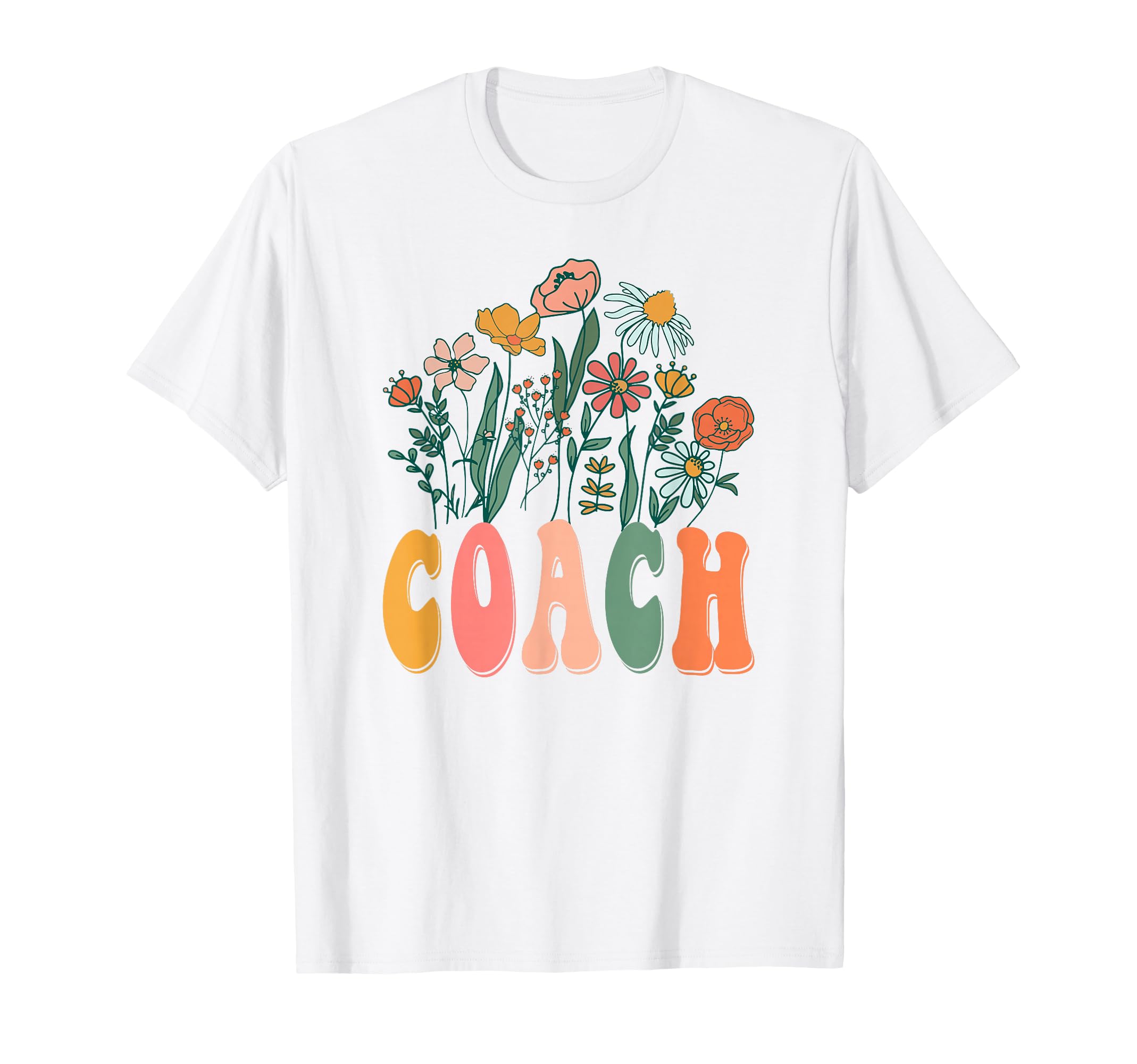 Groovy Floral Coach Wildflower Tees T-Shirt - Streetwear Style Unisex