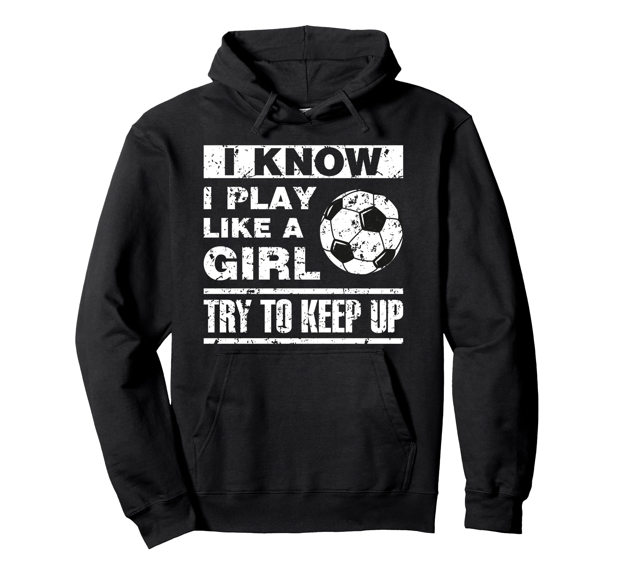 I Play Like Soccer Soccer Player Hoodie - Minimalist Print Men Women