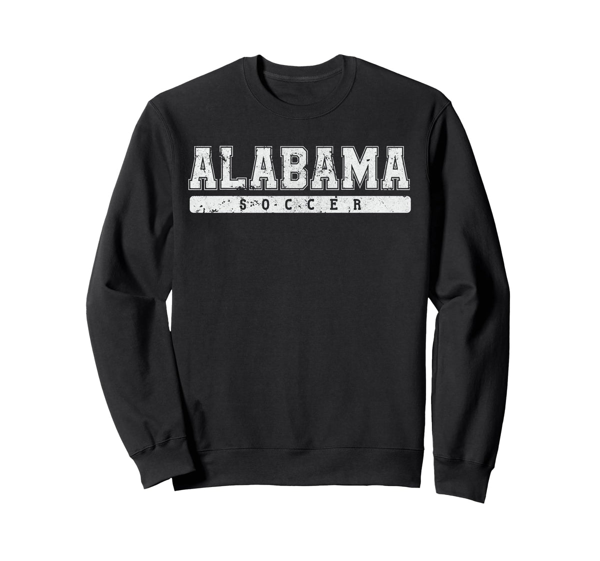 Alabama Soccer White Text Sweatshirt - Streetwear Style Unisex
