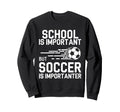 Funny Soccer Lovers Soccer Player Sweatshirt - Graphic Print for Adults
