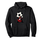 Pretty Soccer Ball Electric Guitar And Hoodie - Trendy Graphic for Adults