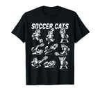Soccer Cats Kitten Football T-Shirt - Aesthetic Graphic Men Women
