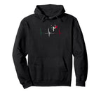 Mexican Pride Heartbeat Ekg Pulse Mexican Hoodie - Novelty Apparel Unisex