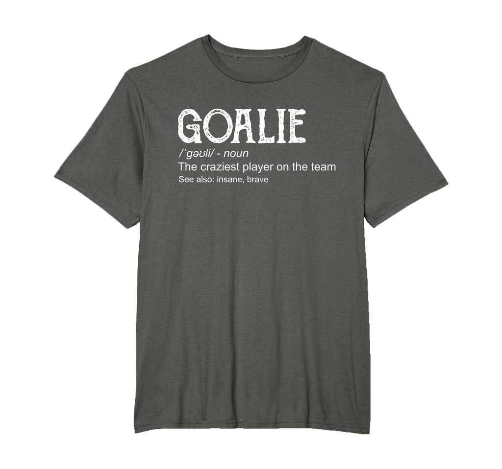 Goalie Gear Goalkeeper Definition T-Shirt - Minimalist Print for Adults