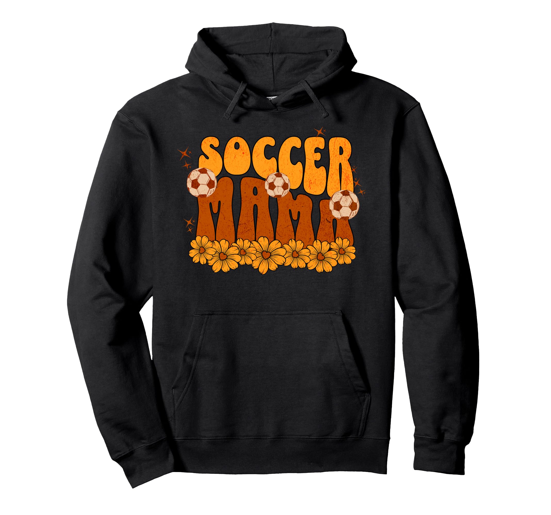 Proud Soccer Mom Flowers Hoodie - Fun Novelty Design Men Women