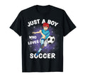 Just Who Loves Soccer Funny T-Shirt - Novelty Apparel Men Women