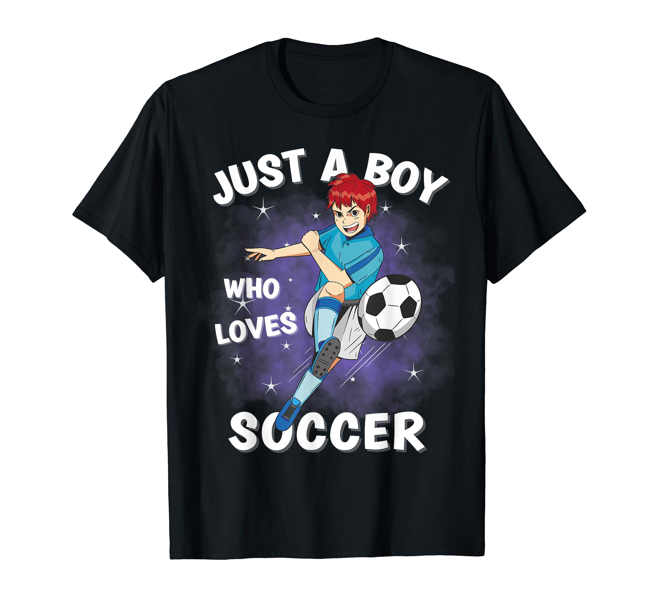 Just Who Loves Soccer Funny T-Shirt - Novelty Apparel Men Women
