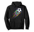 Soccer Ball Streak Sports Football Hoodie - Custom Art Print Men Women