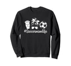 Soccermomlife Proud Game Day Sweatshirt - Novelty Apparel for Adults