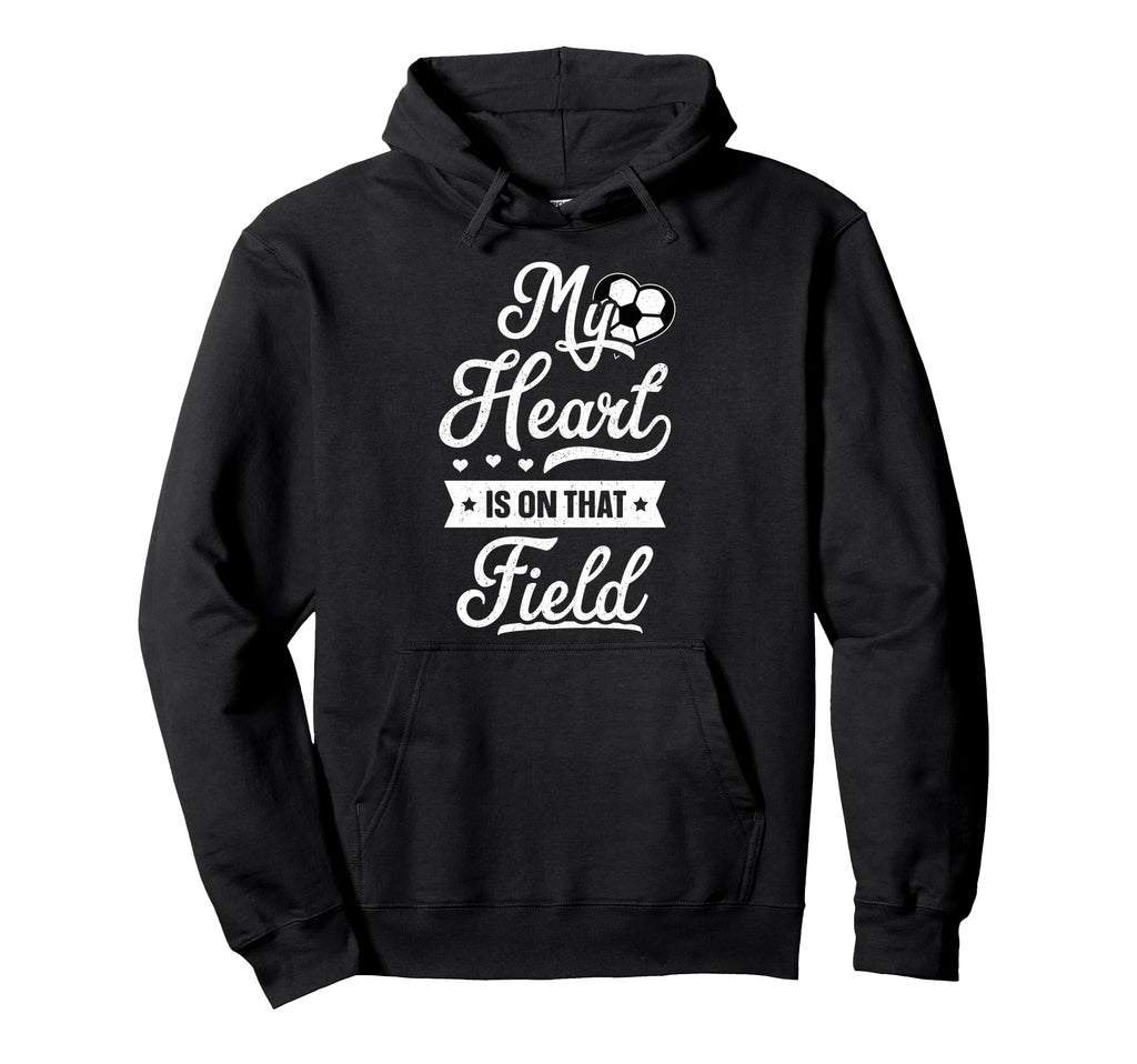My Heart Is That Field Gift Womens Mom Hoodie - Trendy Graphic Men Women