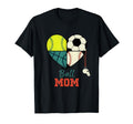 Ball Mom Funny Soccer Baseball T-Shirt - Novelty Apparel for Adults
