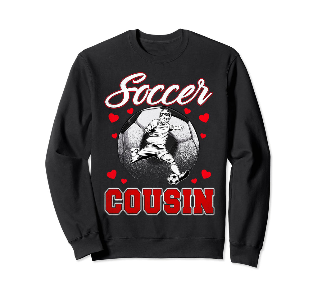 Soccer Cousin Family Matching Team Sweatshirt - Custom Art Print Unisex