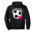 Soccer Wife Soccer Player Heart Hoodie - Casual Everyday Wear Unisex