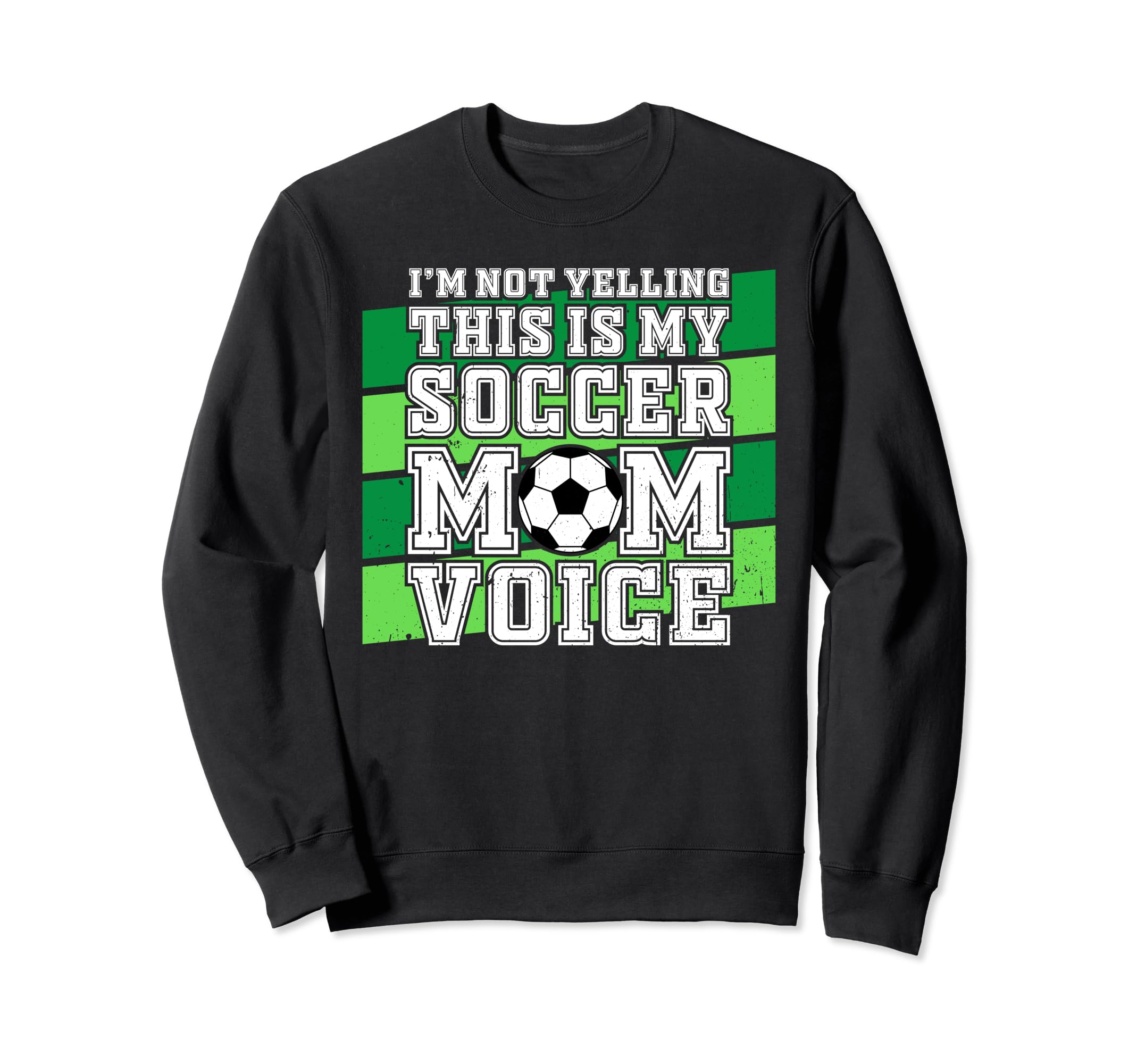 This Is My Soccer Mom Voice Sweatshirt - Minimalist Print for Adults