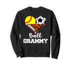 Ball Grammy Soccer Football Sweatshirt - Fun Novelty Design for Adults