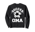 Soccer Oma Soccer Ball Distressed Sweatshirt - Unique Graphic for Adults