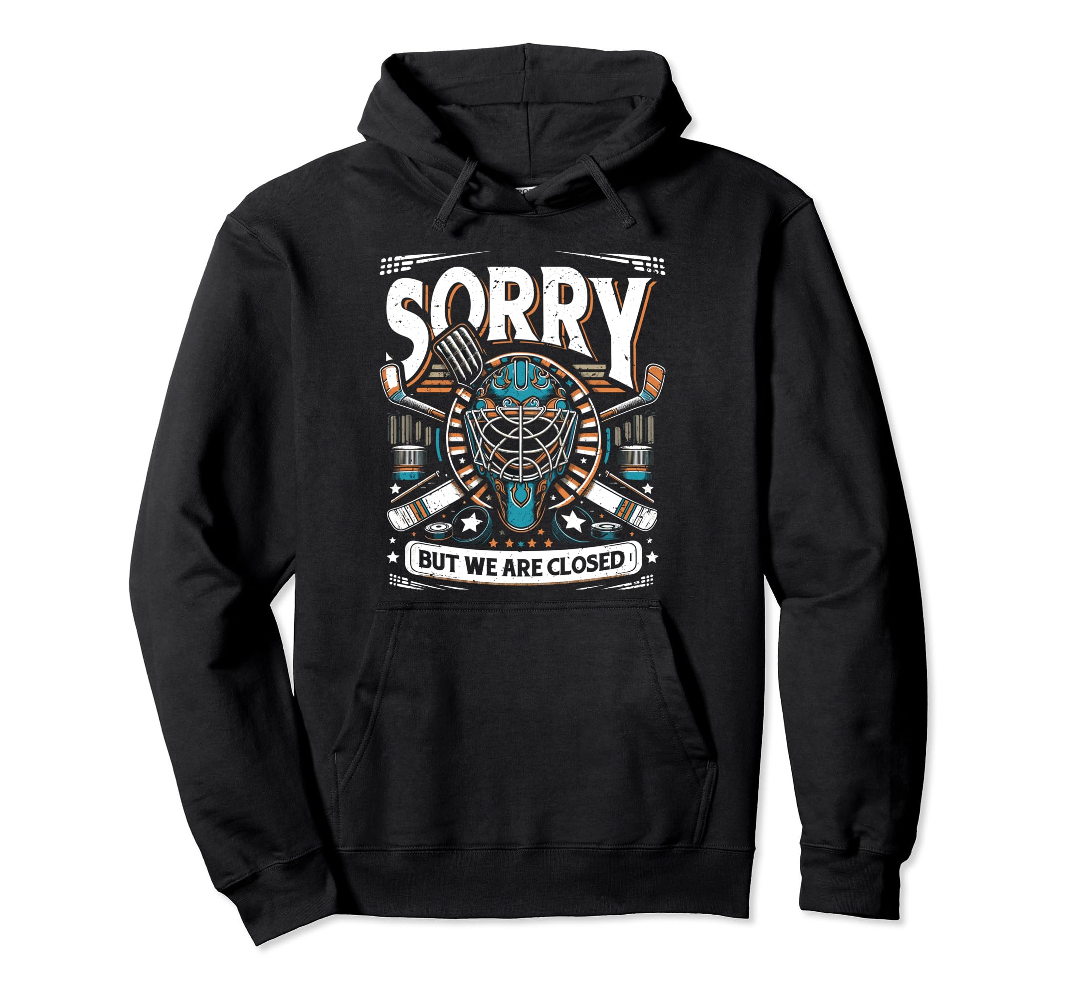 Ice Hockey Player Ice Hockey Goalie Hoodie - Fun Novelty Design for Adults