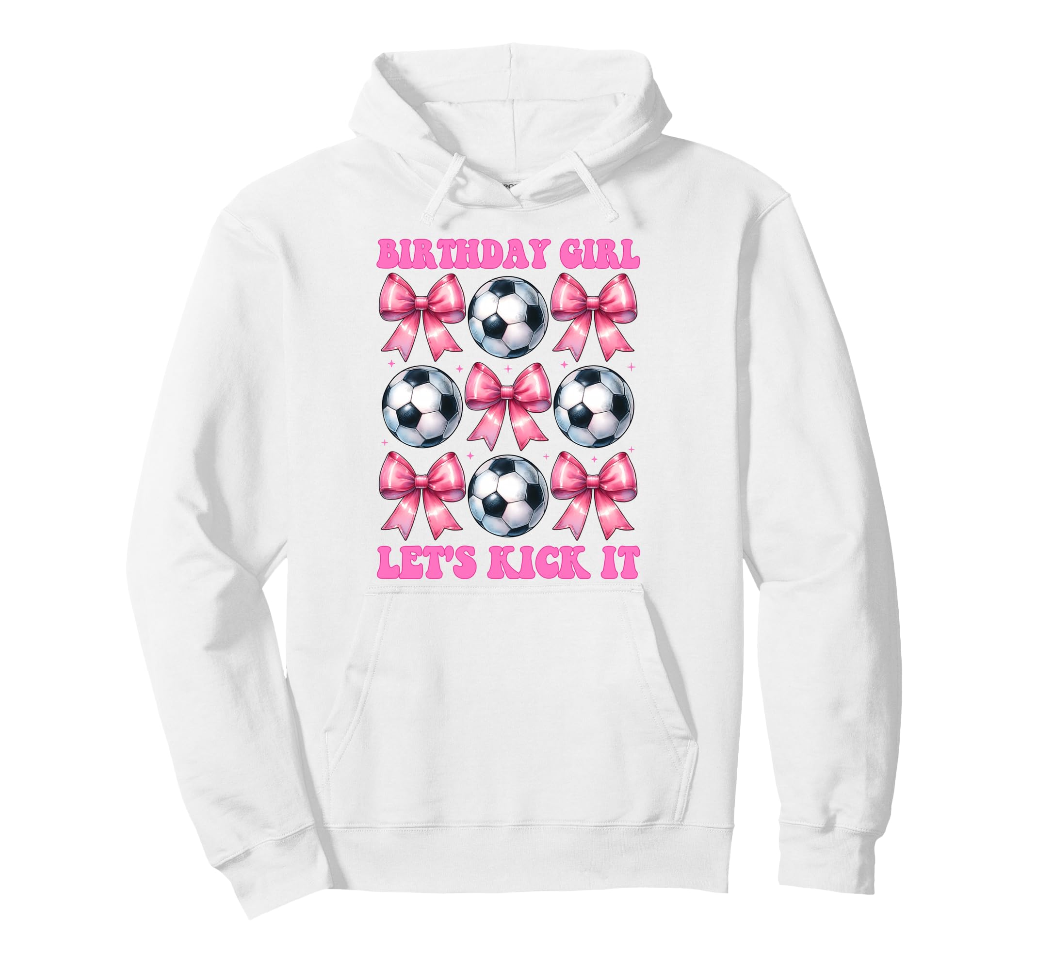 Birthday Lets Kick It Soccer Mom Coquette Hoodie - Streetwear Style Unisex