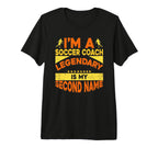 Mens Soccer Coaching Training Trainer T-Shirt - Aesthetic Graphic Unisex