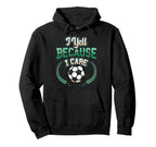 I Yell Because I Care Soccer Mom Hoodie - Trendy Graphic Unisex