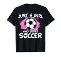 Just Who Loves Soccer Soccer Lovers T-Shirt - Fun Novelty Design Men Women