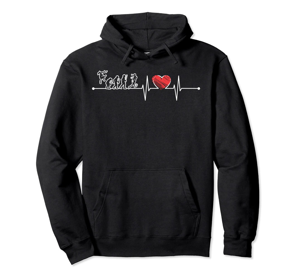 Evolution Soccer Player Football Ekg Hoodie - Unique Graphic Men Women