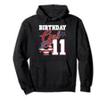 11Th Birthday Party American Flag Soccer Hoodie - Unique Graphic Unisex
