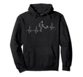 Soccer Heartbeat Soccer Player Hoodie - Graphic Print for Adults