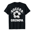 Soccer Grumpa Soccer Ball Distressed Funny T-Shirt - Trendy Graphic Unisex