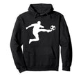 Soccer Striker Silhouette Hoodie - Graphic Print Men Women