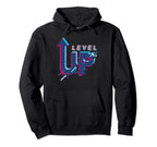 Level Up Achieve Success Soccer And Believe Hoodie - Graphic Print Unisex