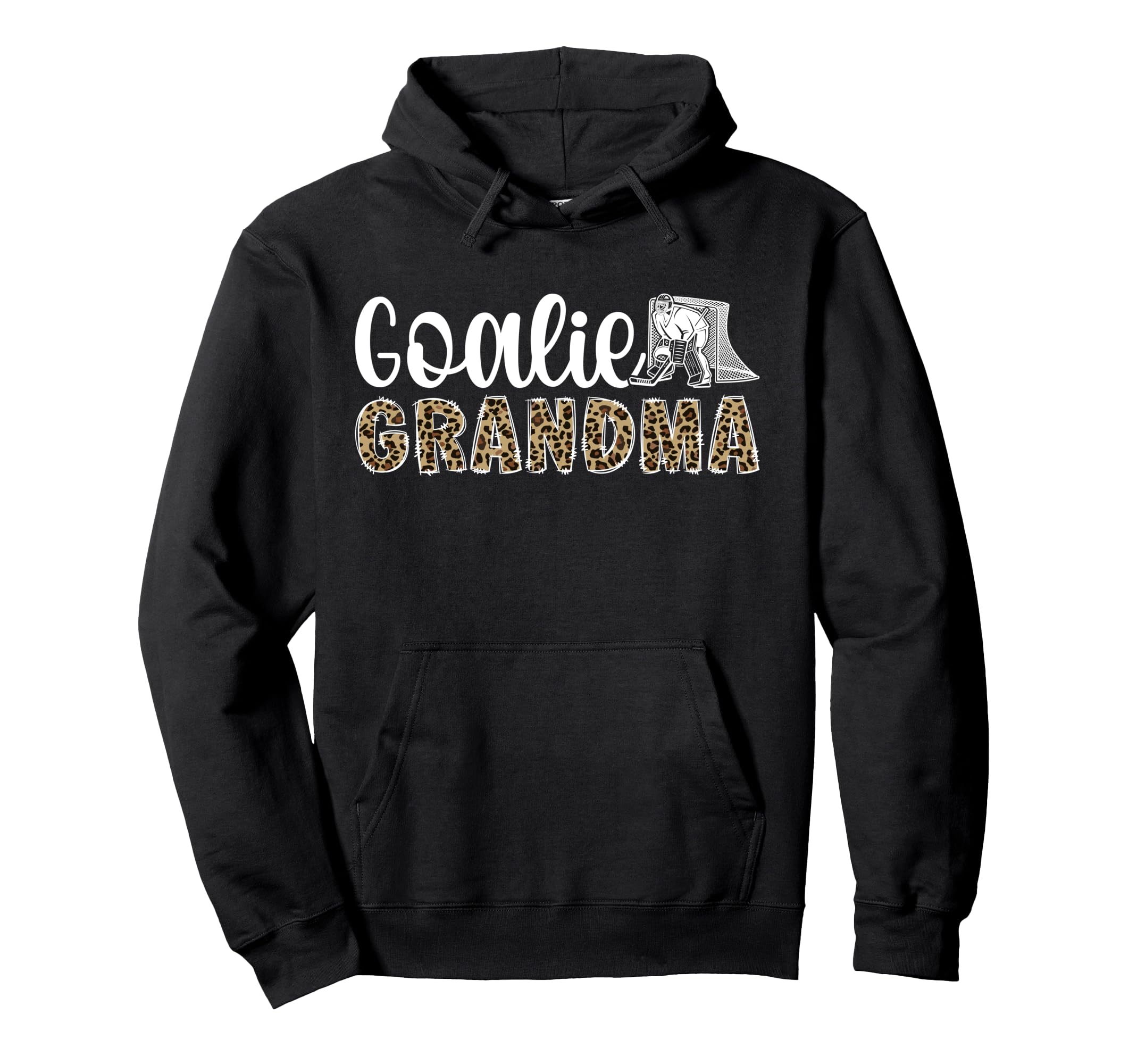 Ice Hockey Goalie Grandma Hockey Hoodie - Aesthetic Graphic for Adults