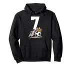 7 Soccer Birthday Gift Soccer Fan Sports Hoodie - Unique Graphic Unisex
