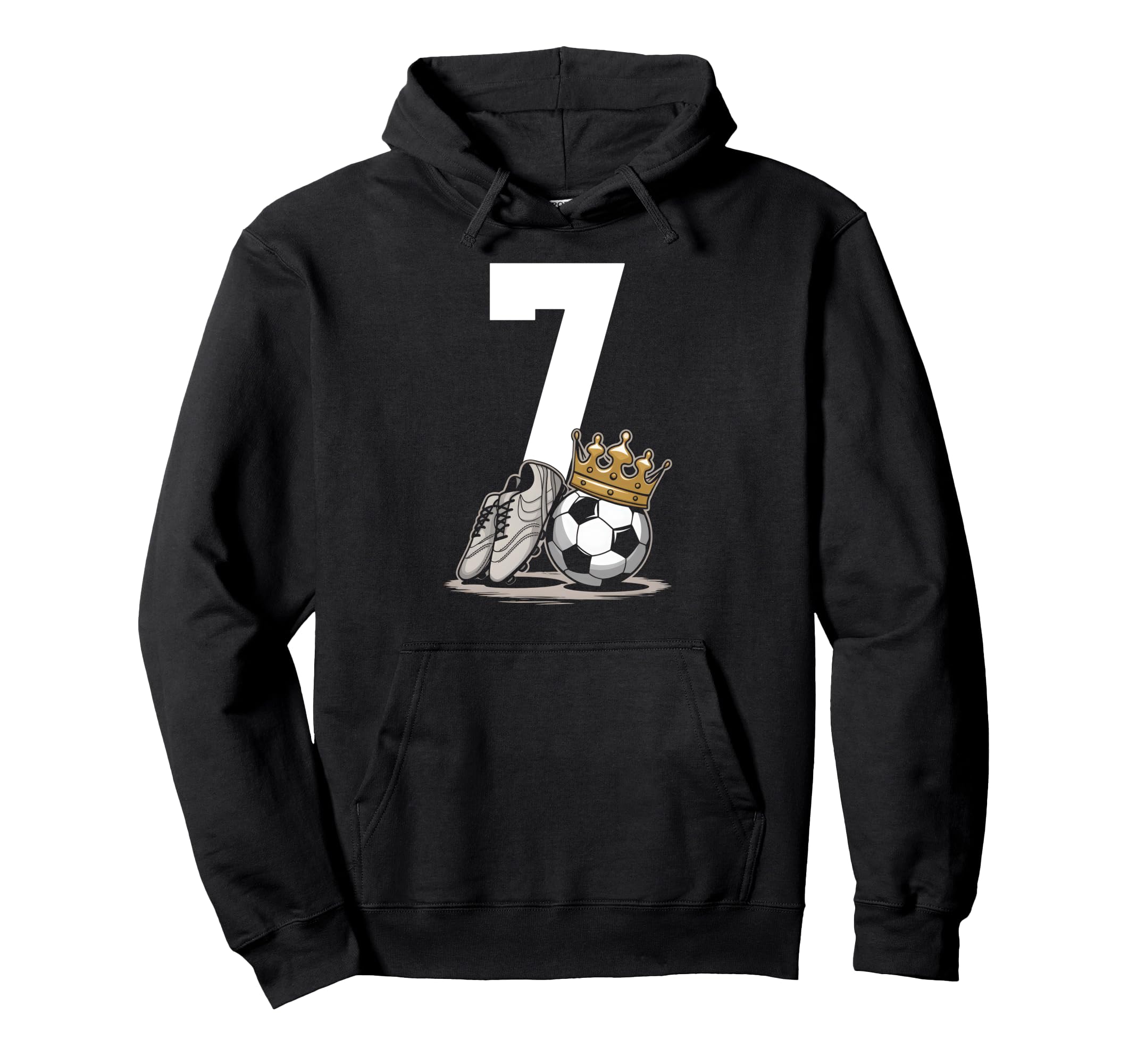 7 Soccer Birthday Gift Soccer Fan Sports Hoodie - Unique Graphic Unisex