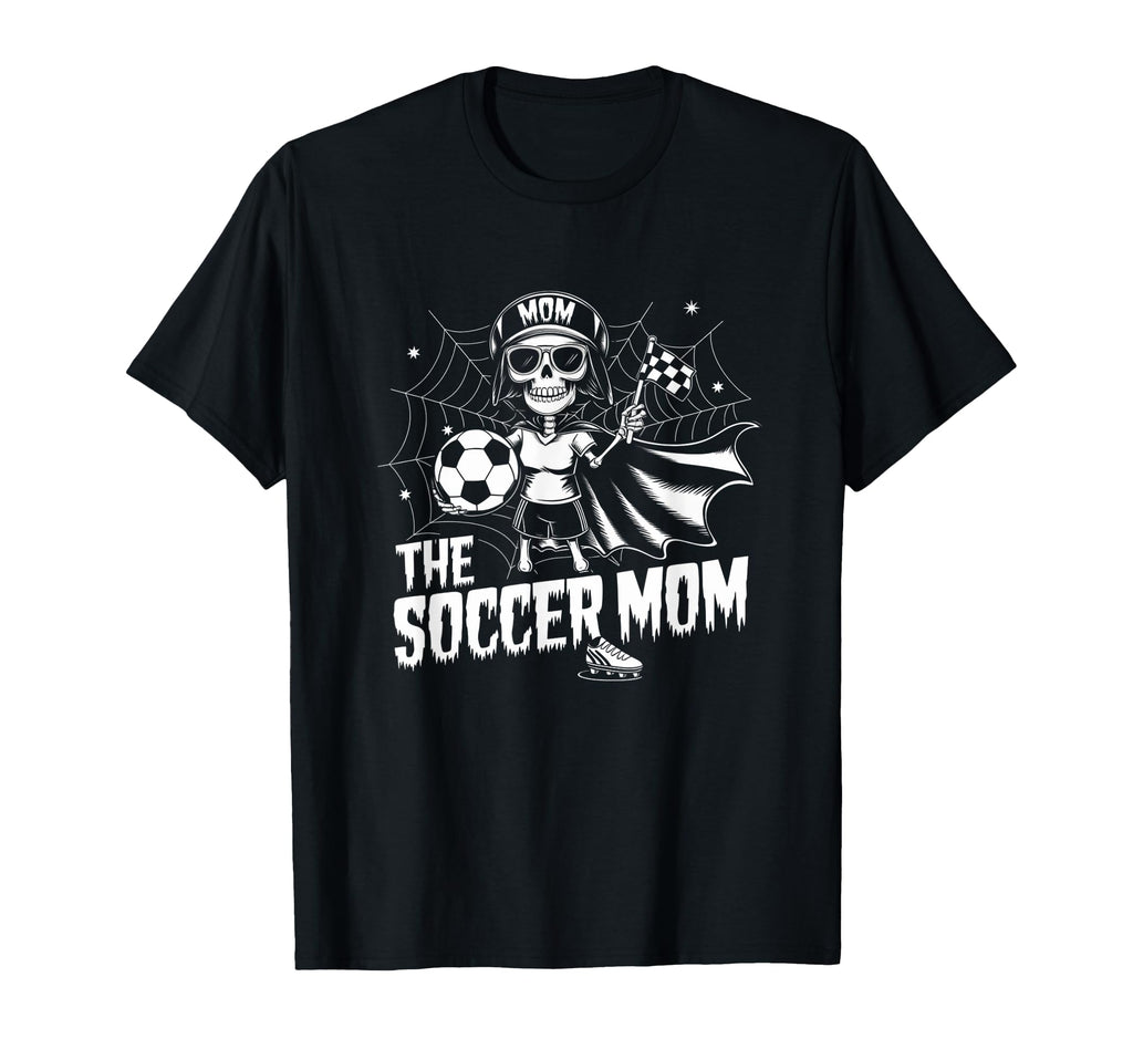 Soccer Mom Skeletton Halloween T-Shirt - Aesthetic Graphic for Adults
