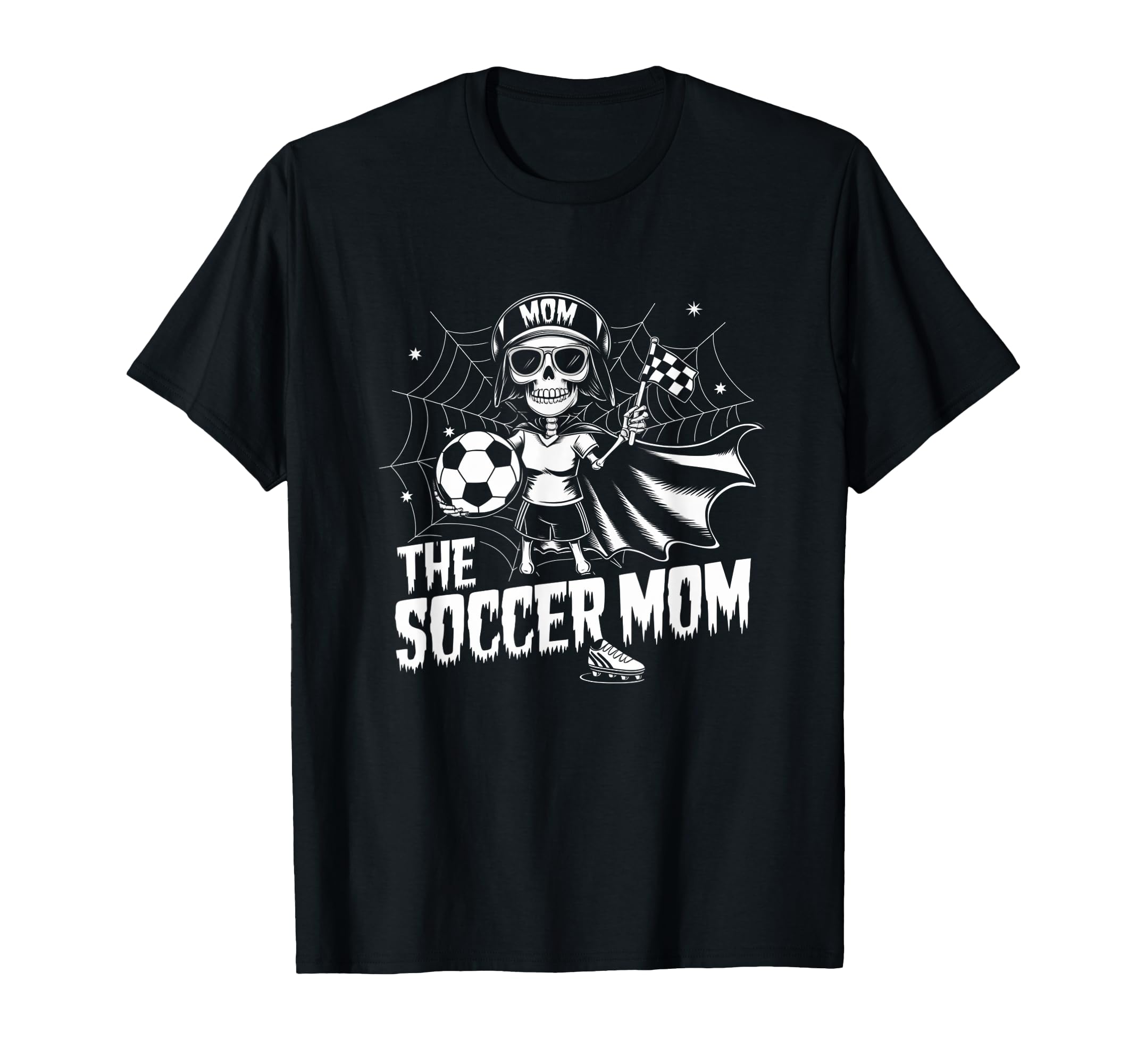Soccer Mom Skeletton Halloween T-Shirt - Aesthetic Graphic for Adults