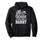 Favorite Ice Hockey Goalie Nanny Ice Hoodie - Custom Art Print for Adults