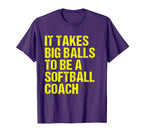 Funny Softball Coach Gift Softball T-Shirt - Novelty Apparel Men Women